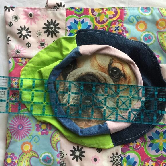 Handmade Dog Printed Upcycled Bucket Hat.-CA2 - Picture 8 of 15